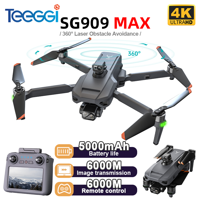 Drone GPS Teeggi SG909 MAX ave - Drone Controller Screen avis et prix